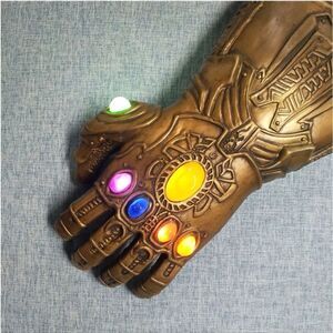 Thanos Infinity Gauntlet LED Light Gloves Cosplay War Marvel Avengers Adult Size